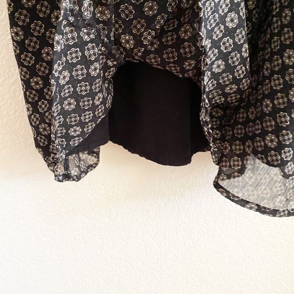 Abercrombie & Fitch Sleeveless Lined Floral Black White Swing‎ Dress Size XS - Picture 3 of 11